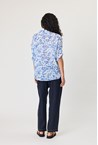 PUGLIA FLOWER PRINT SHIRT - wht ink